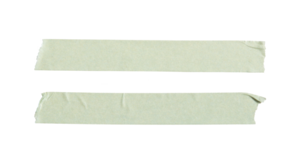 Long green paper masking tape