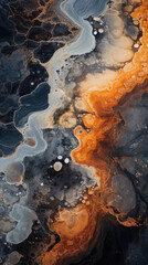An abstract marble surface, fluid landscapes