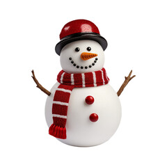 Snowman with red hat