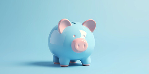 Piggy bank on minimal background