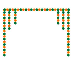 frame for your text with a toran background, diwali celebration function, festival and traditional artwork