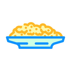 barley grain pile peeled color icon vector. barley grain pile peeled sign. isolated symbol illustration