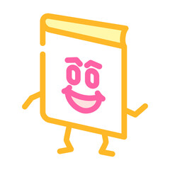 education book character color icon vector. education book character sign. isolated symbol illustration