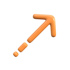 3D Arrow Line Icon