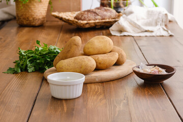ingredients for potato pancakes