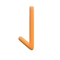 3D Arrow Line Icon