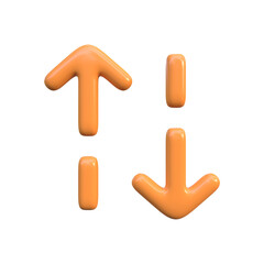 3D Arrow Line Icon