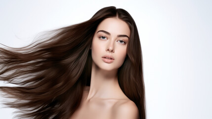Naklejka premium Hair advertising images 