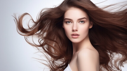 Fototapeta premium Hair advertising images 