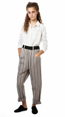 Fototapeta premium isolated portrait in studio 