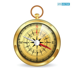 set of realistic wind compass marine isolated. 3D Render