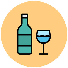 Wine Vector Icon Design Illustration