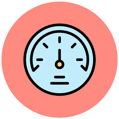 Barometer Vector Icon Design Illustration