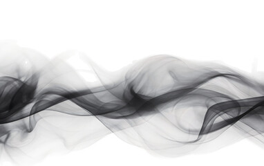 Naklejka premium Foggy Blackness Unveiled on White or PNG Transparent Background.
