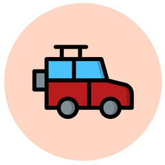 Jeep Vector Icon Design Illustration