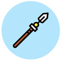 Lance Vector Icon Design Illustration