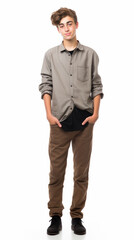   isolated portrait in studio
