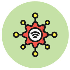 Internet Of Things Vector Icon Design Illustration