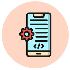 App Development Vector Icon Design Illustration