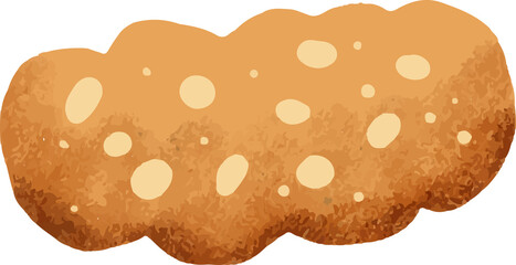 hand draw bread illustration