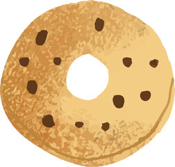 hand draw bread illustration