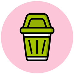 Bin Vector Icon Design Illustration