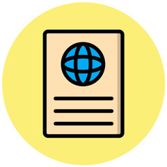 Citizenship Vector Icon Design Illustration