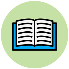 Guide Book Vector Icon Design Illustration