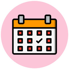 Calendar Vector Icon Design Illustration