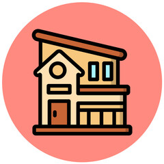 Villa Vector Icon Design Illustration