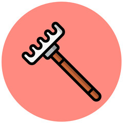 Rake Vector Icon Design Illustration