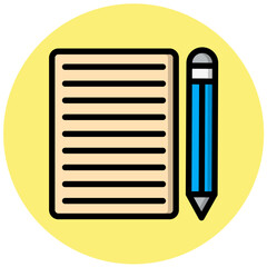 Contract Vector Icon Design Illustration