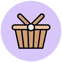 Basket Vector Icon Design Illustration