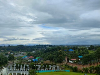 landscape with clouds