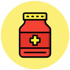 Obraz premium Medicine Vector Icon Design Illustration