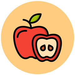 Apple Vector Icon Design Illustration