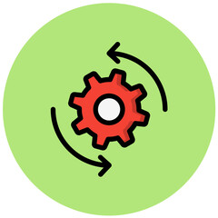 Agile Vector Icon Design Illustration