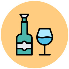 Wine Vector Icon Design Illustration