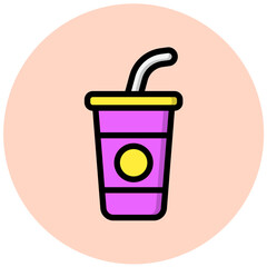 Fruit Juice Vector Icon Design Illustration