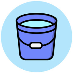 Bucket Vector Icon Design Illustration