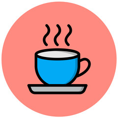 Tea Cup Vector Icon Design Illustration