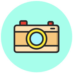 Digital camera Vector Icon Design Illustration