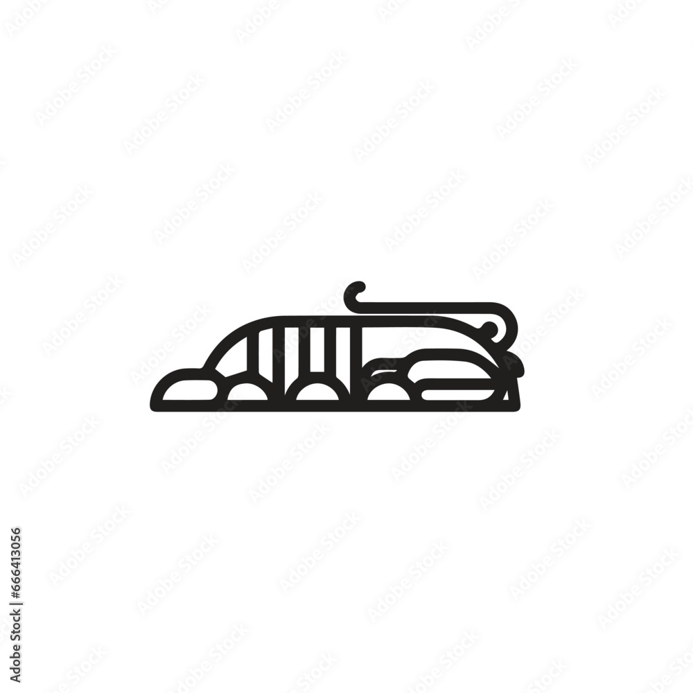 Poster lobster icon vector. linear style sign for mobile concept and web design. lobster symbol illustratio
