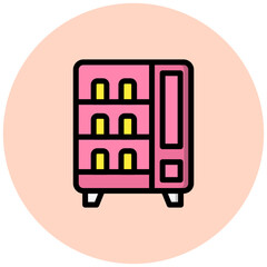 Vending Machine Vector Icon Design Illustration