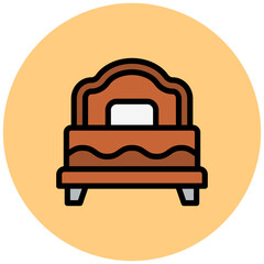 Bed Vector Icon Design Illustration