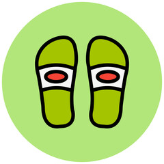 Slippers Vector Icon Design Illustration
