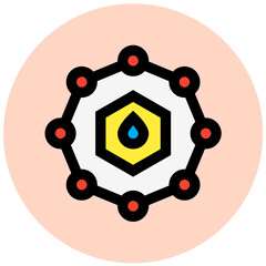 Benzol Vector Icon Design Illustration