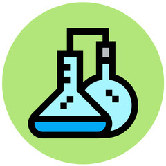 Chemical Experiment Vector Icon Design Illustration