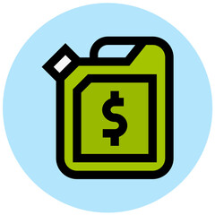 Oil Price Vector Icon Design Illustration