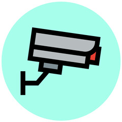 Cctv Camera Vector Icon Design Illustration